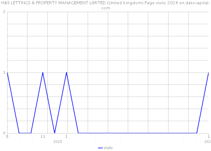 H&S LETTINGS & PROPERTY MANAGEMENT LIMITED (United Kingdom) Page visits 2024 