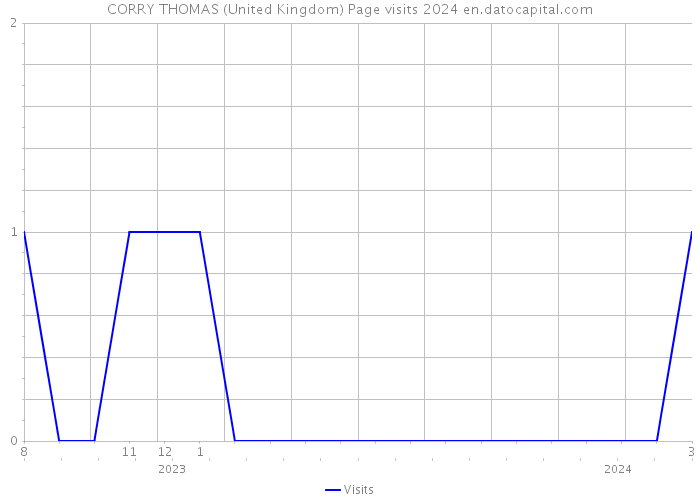 CORRY THOMAS (United Kingdom) Page visits 2024 