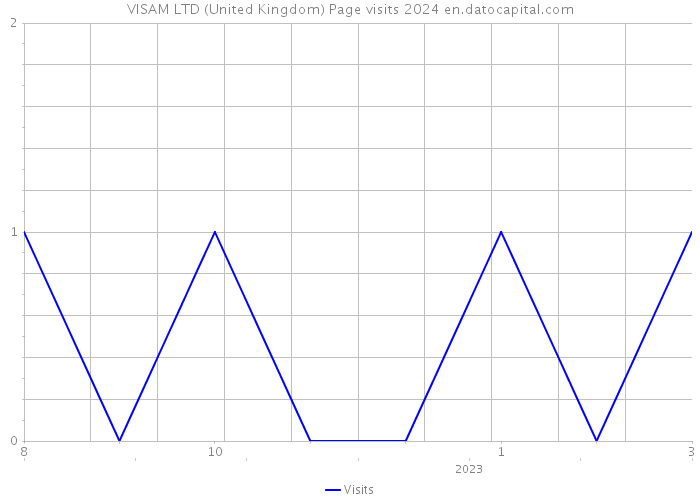 VISAM LTD (United Kingdom) Page visits 2024 