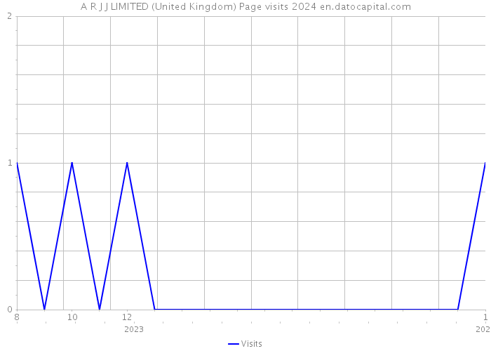 A R J J LIMITED (United Kingdom) Page visits 2024 
