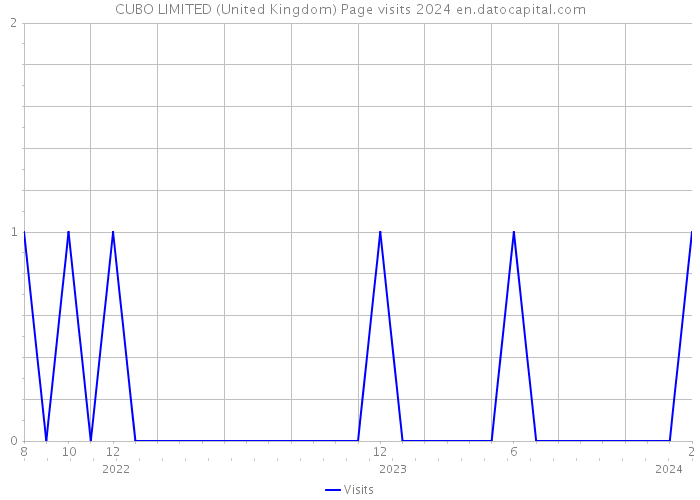 CUBO LIMITED (United Kingdom) Page visits 2024 