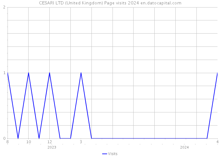 CESARI LTD (United Kingdom) Page visits 2024 