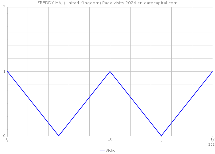 FREDDY HAJ (United Kingdom) Page visits 2024 