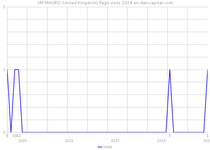 VM MAURO (United Kingdom) Page visits 2024 