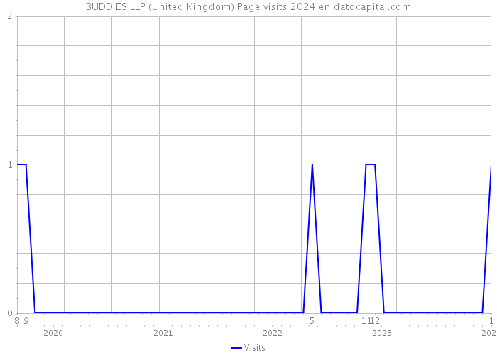 BUDDIES LLP (United Kingdom) Page visits 2024 
