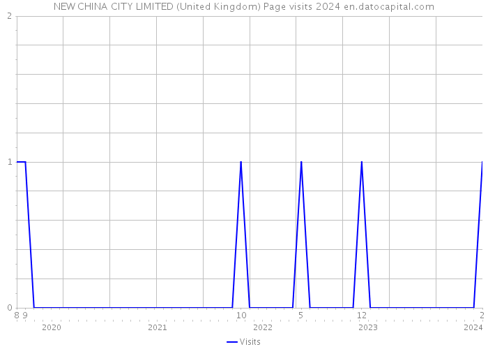 NEW CHINA CITY LIMITED (United Kingdom) Page visits 2024 