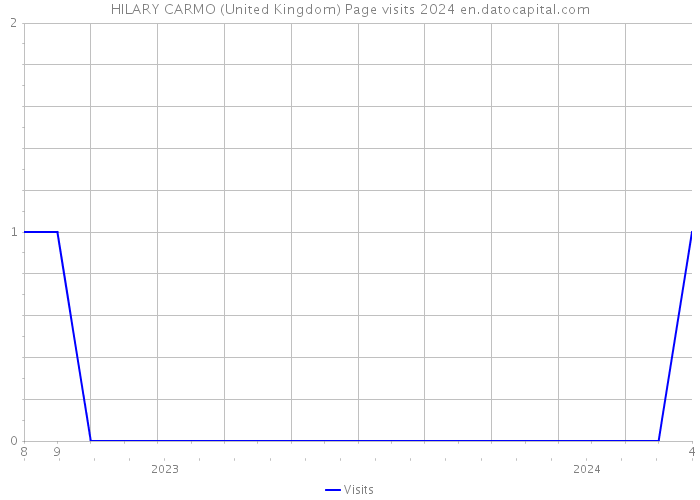 HILARY CARMO (United Kingdom) Page visits 2024 