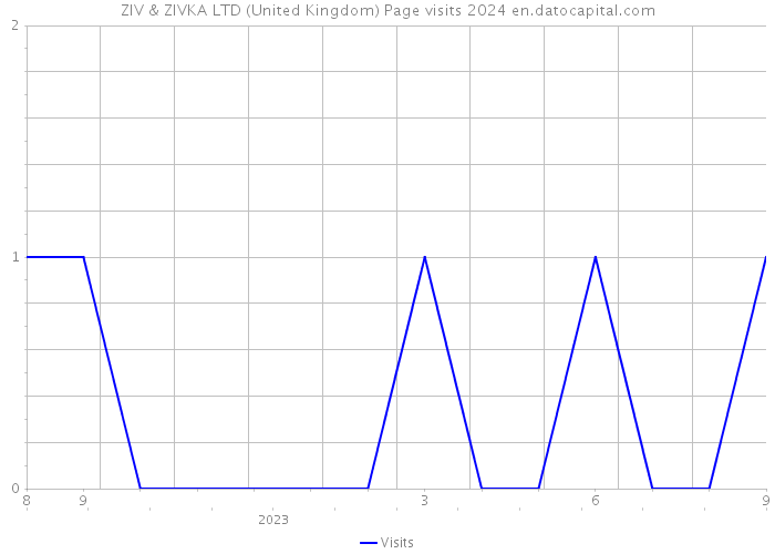 ZIV & ZIVKA LTD (United Kingdom) Page visits 2024 