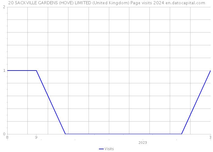 20 SACKVILLE GARDENS (HOVE) LIMITED (United Kingdom) Page visits 2024 