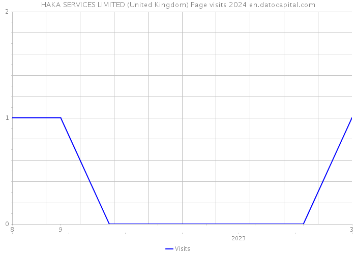 HAKA SERVICES LIMITED (United Kingdom) Page visits 2024 