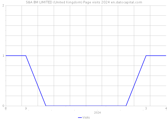 S&A BM LIMITED (United Kingdom) Page visits 2024 