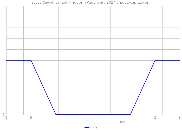 Sayed Sayed (United Kingdom) Page visits 2024 