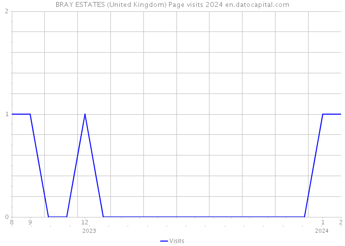 BRAY ESTATES (United Kingdom) Page visits 2024 
