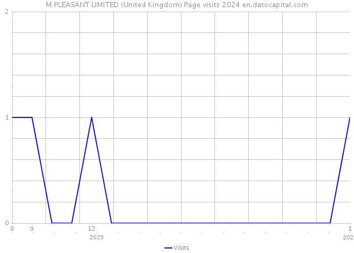 M PLEASANT LIMITED (United Kingdom) Page visits 2024 