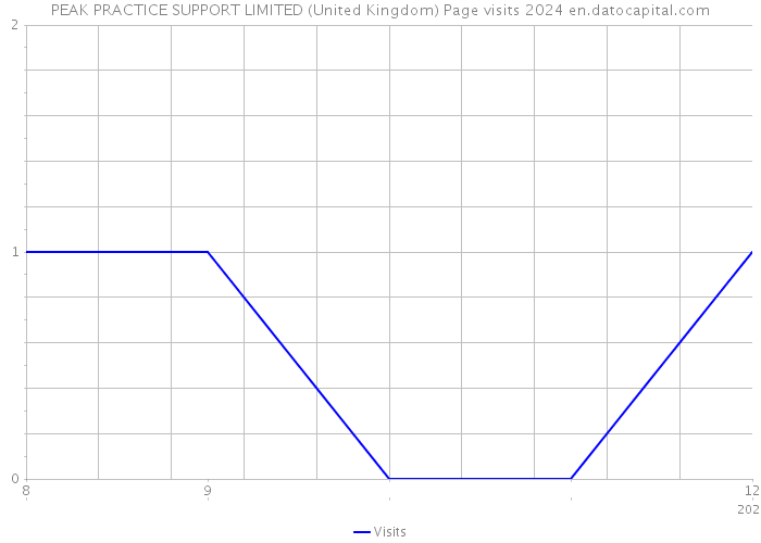 PEAK PRACTICE SUPPORT LIMITED (United Kingdom) Page visits 2024 