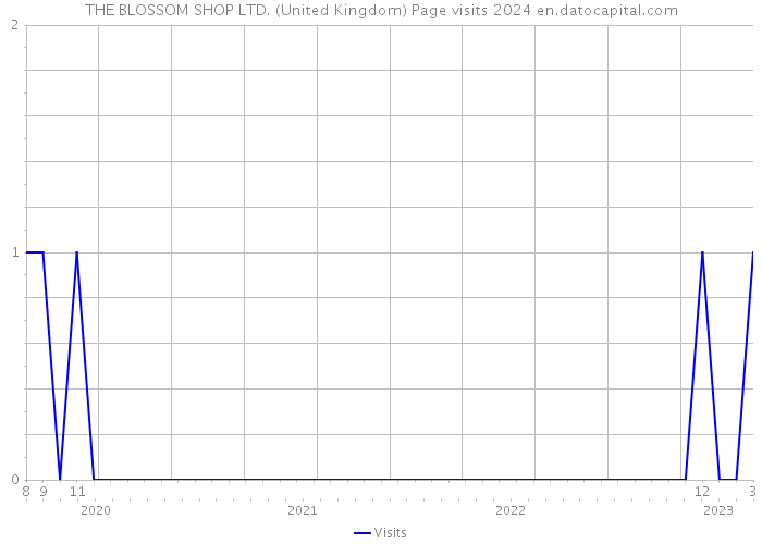 THE BLOSSOM SHOP LTD. (United Kingdom) Page visits 2024 