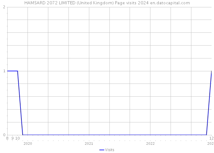 HAMSARD 2072 LIMITED (United Kingdom) Page visits 2024 