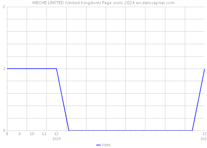 MECHE LIMITED (United Kingdom) Page visits 2024 
