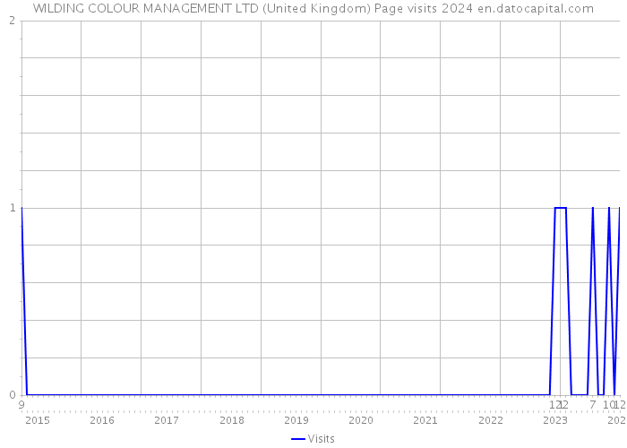 WILDING COLOUR MANAGEMENT LTD (United Kingdom) Page visits 2024 