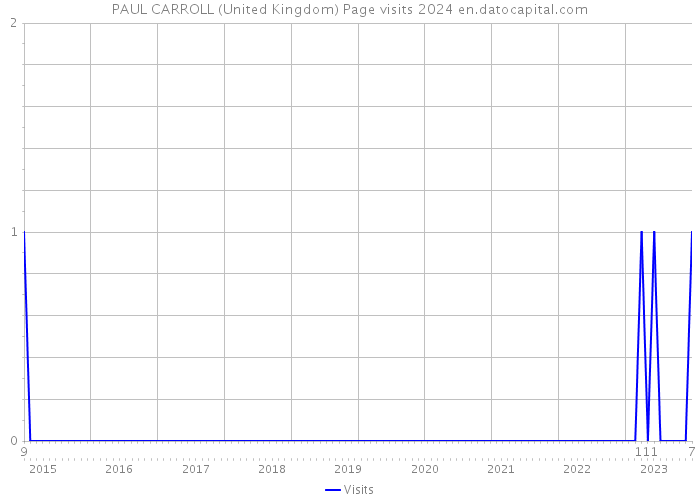 PAUL CARROLL (United Kingdom) Page visits 2024 