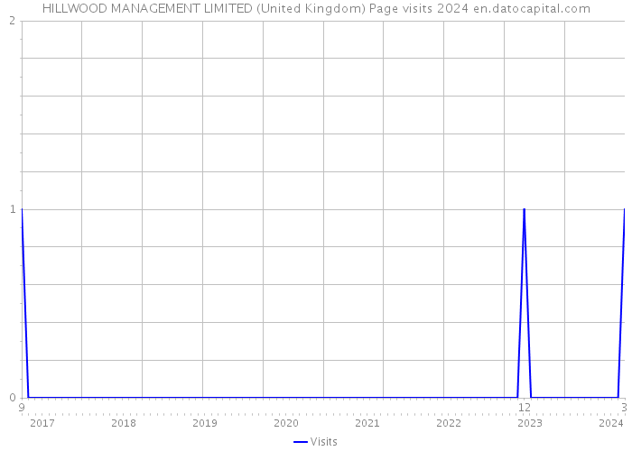 HILLWOOD MANAGEMENT LIMITED (United Kingdom) Page visits 2024 