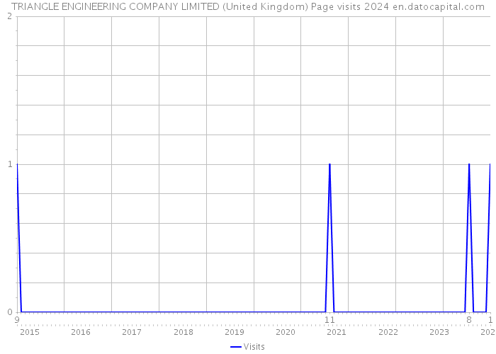 TRIANGLE ENGINEERING COMPANY LIMITED (United Kingdom) Page visits 2024 