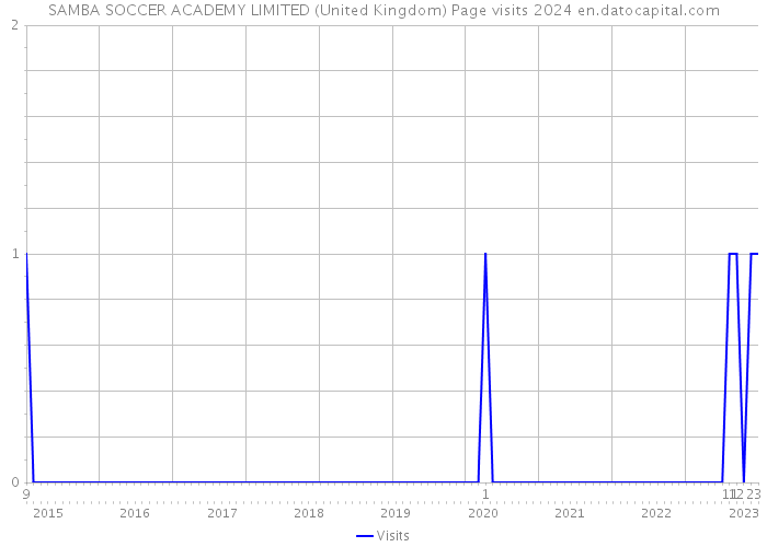 SAMBA SOCCER ACADEMY LIMITED (United Kingdom) Page visits 2024 