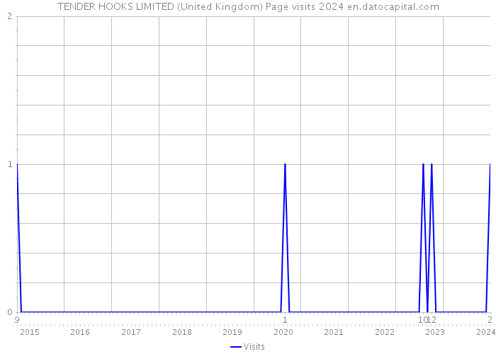 TENDER HOOKS LIMITED (United Kingdom) Page visits 2024 