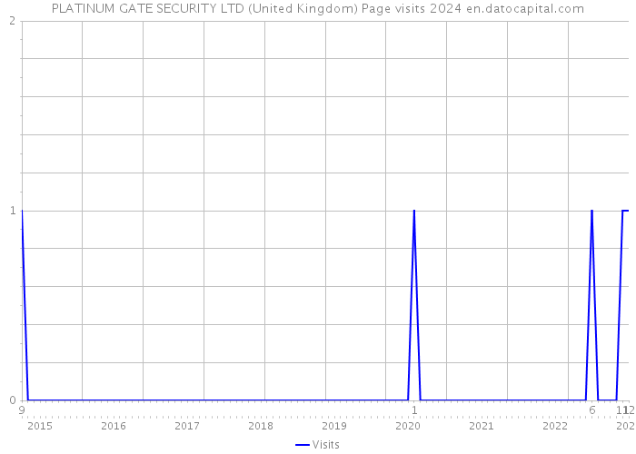 PLATINUM GATE SECURITY LTD (United Kingdom) Page visits 2024 