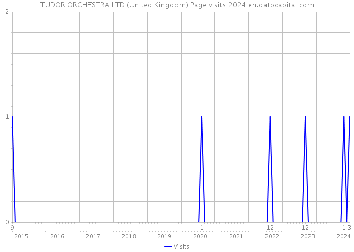TUDOR ORCHESTRA LTD (United Kingdom) Page visits 2024 
