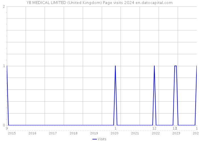 YB MEDICAL LIMITED (United Kingdom) Page visits 2024 