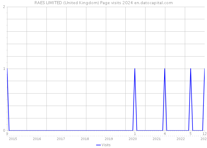 RAES LIMITED (United Kingdom) Page visits 2024 