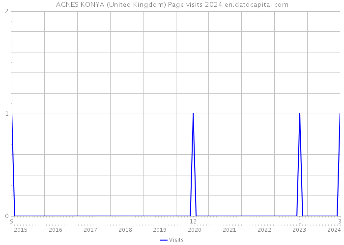 AGNES KONYA (United Kingdom) Page visits 2024 