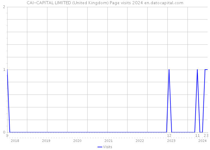 CAI-CAPITAL LIMITED (United Kingdom) Page visits 2024 