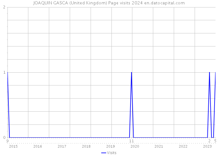 JOAQUIN GASCA (United Kingdom) Page visits 2024 