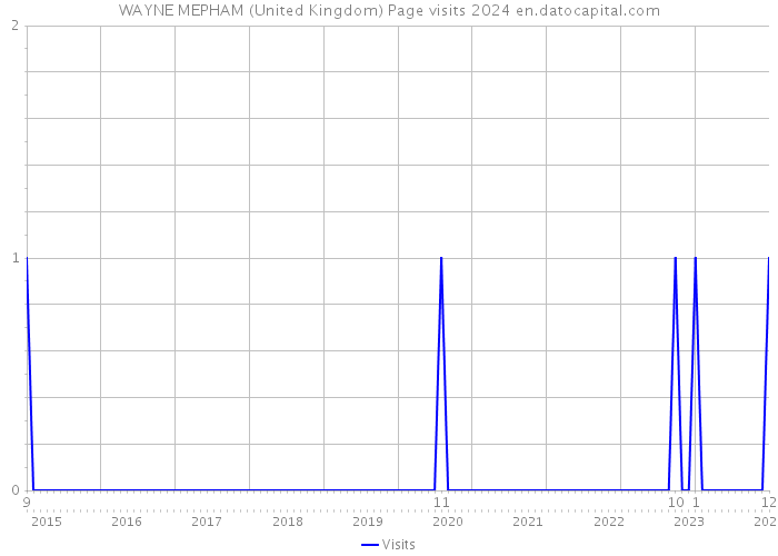 WAYNE MEPHAM (United Kingdom) Page visits 2024 
