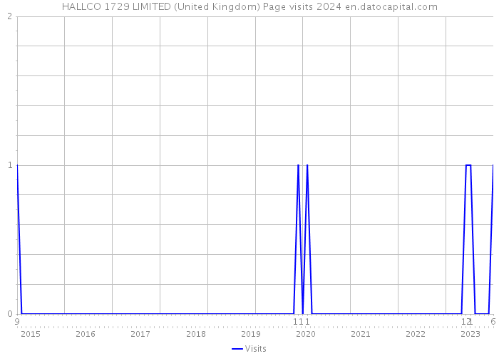 HALLCO 1729 LIMITED (United Kingdom) Page visits 2024 