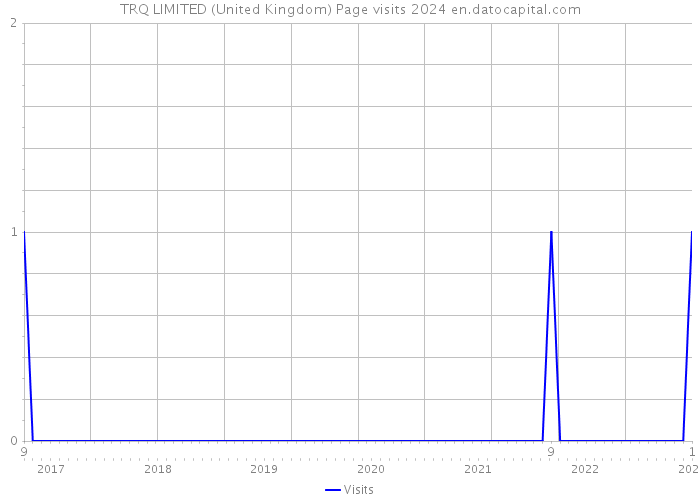 TRQ LIMITED (United Kingdom) Page visits 2024 
