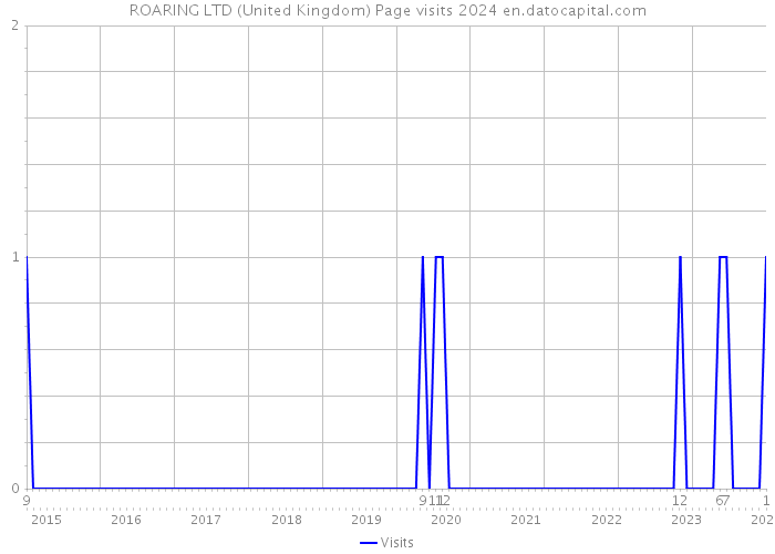 ROARING LTD (United Kingdom) Page visits 2024 
