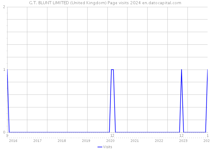 G.T. BLUNT LIMITED (United Kingdom) Page visits 2024 