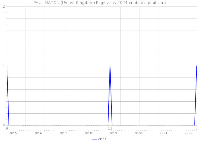 PAUL MATON (United Kingdom) Page visits 2024 