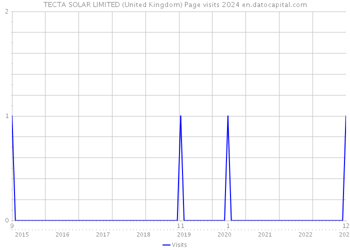 TECTA SOLAR LIMITED (United Kingdom) Page visits 2024 