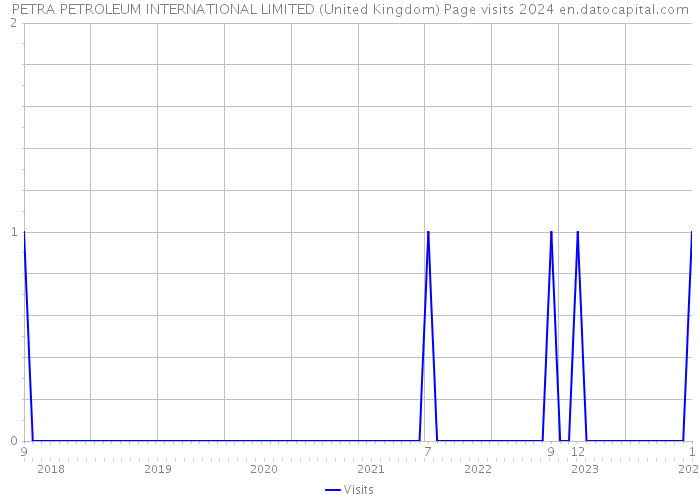 PETRA PETROLEUM INTERNATIONAL LIMITED (United Kingdom) Page visits 2024 