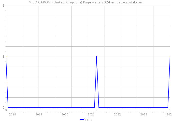 MILO CARONI (United Kingdom) Page visits 2024 