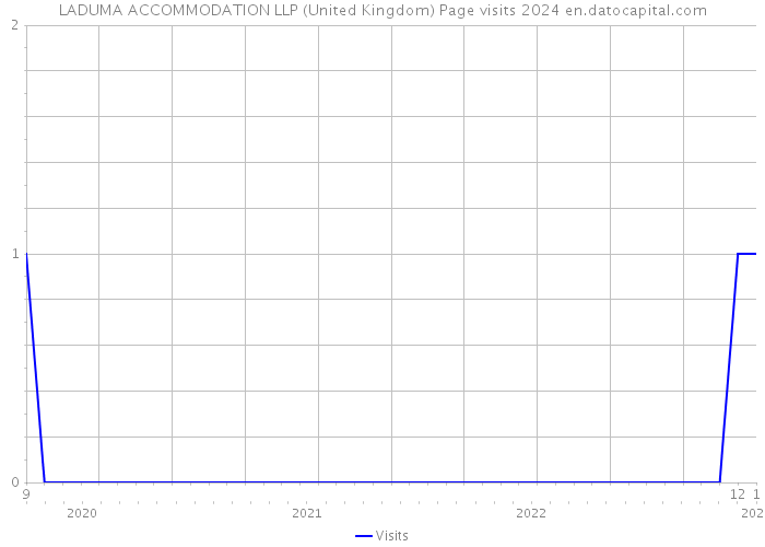 LADUMA ACCOMMODATION LLP (United Kingdom) Page visits 2024 