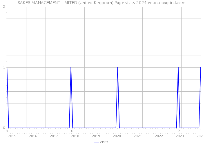 SAKER MANAGEMENT LIMITED (United Kingdom) Page visits 2024 
