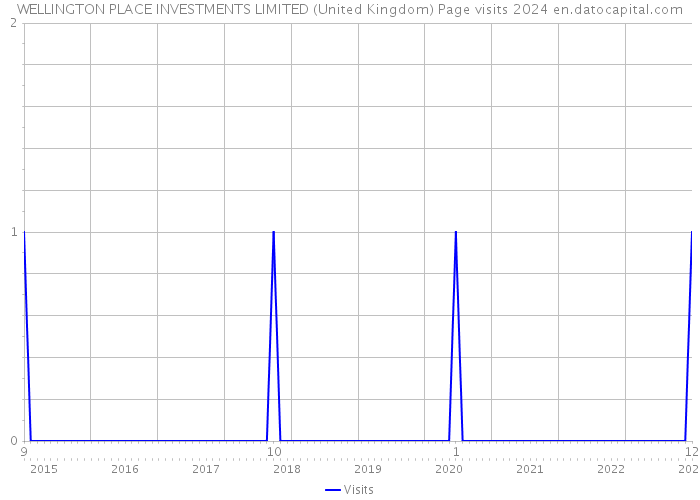 WELLINGTON PLACE INVESTMENTS LIMITED (United Kingdom) Page visits 2024 