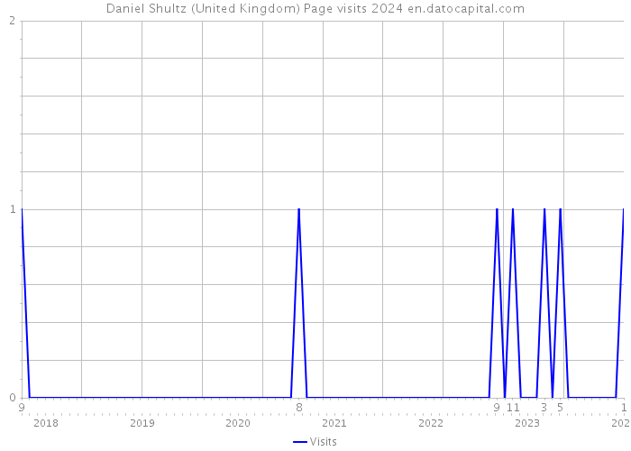 Daniel Shultz (United Kingdom) Page visits 2024 