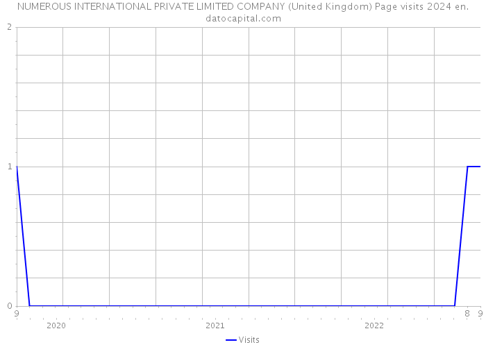 NUMEROUS INTERNATIONAL PRIVATE LIMITED COMPANY (United Kingdom) Page visits 2024 
