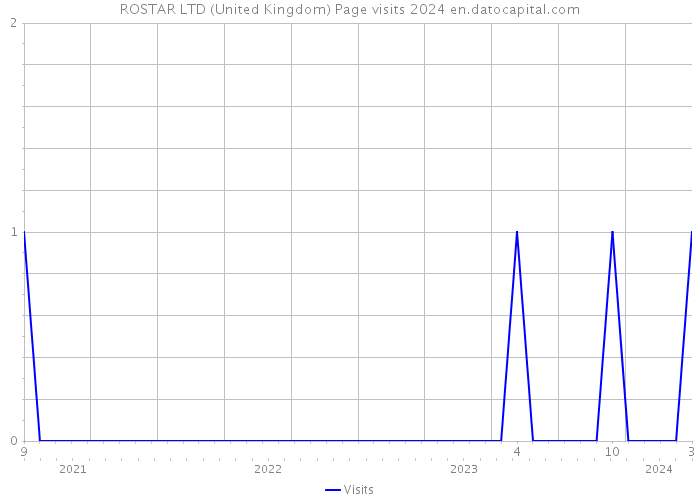 ROSTAR LTD (United Kingdom) Page visits 2024 